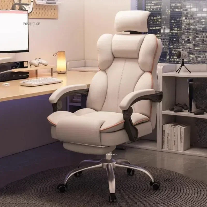 Ergonomic Office Gaming Chair Mobile Swivel Recliner Lounge Study Armchair Nordic Design Home Computer Chair