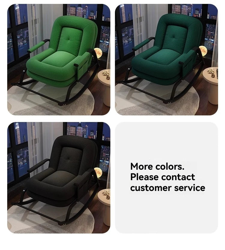 ASwinging Chair, Lounge Chair, Adults Can Sleep, Creamy Style Dog House Rocking Chair, Single Lazy Person, Home Small Sofa
