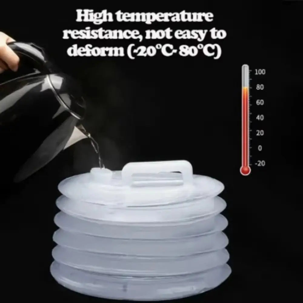 5/10/15L Folding Water Bucket Large Capacity with Faucet Water Bag Reusable Water Storage Container