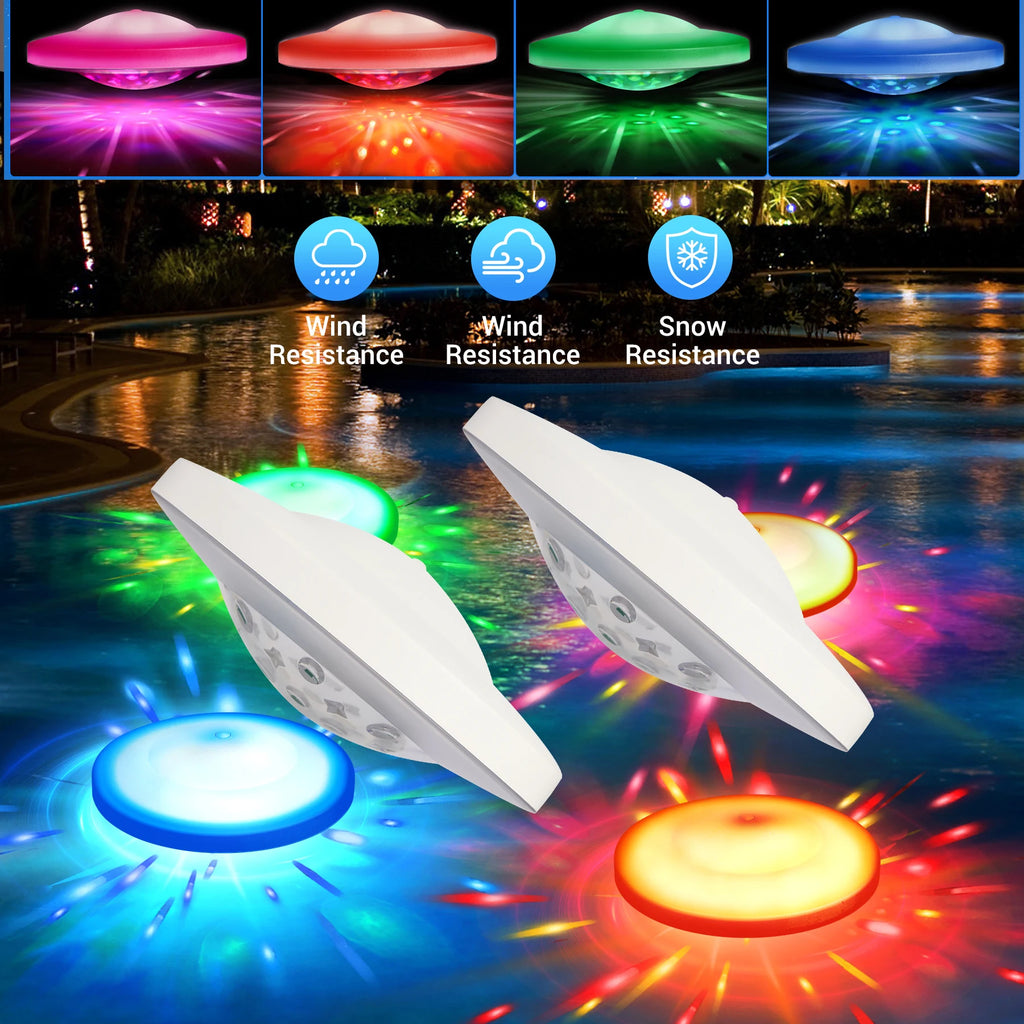 Led Floating Lights Swimming Pool Waterproof Lamp Multi Color Changing Water Drift Lamp For Fish Tank Pond Changing Light