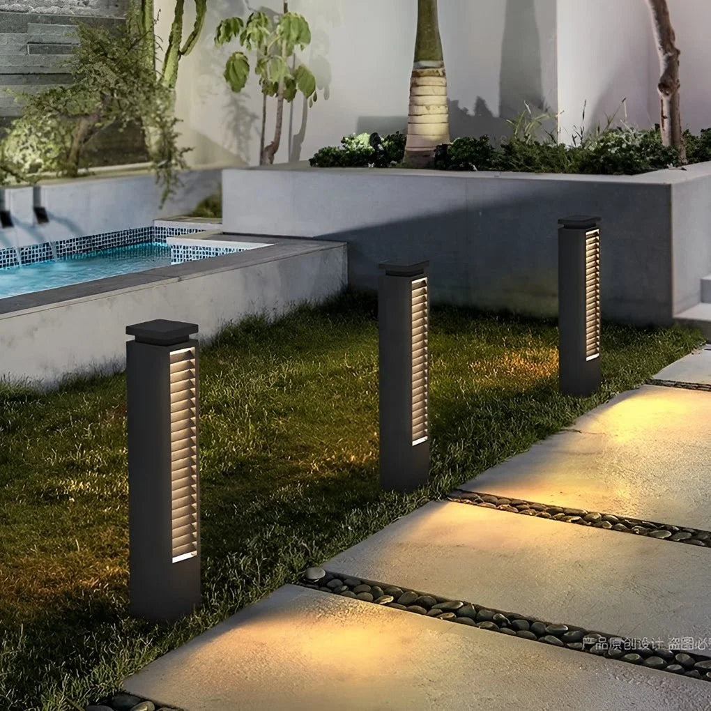 Garden Lights 10W Warm White Stainless Steel Post IP54 Waterproof for Modern Pathway and Entrance Landscape Light