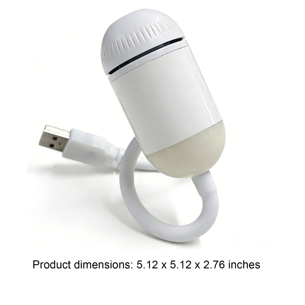 2-in-1 Mini Galaxy Star Projector Night Light Sliding Films Starry Sky Ambient Light 360° Rotating Background Atmosphere Light