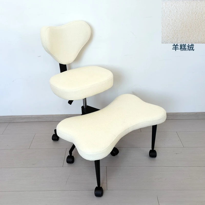 Cake velvet meditation chair sitting without sitting cross-legged monkey stool office kneeling yoga with backrest stool