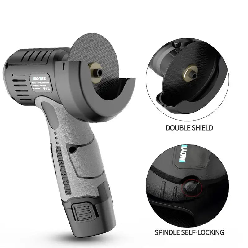 Polishing grinder brush motor 12V micro angle grinder with cutting disc 15000RPM cordless electric angle grinder 400W