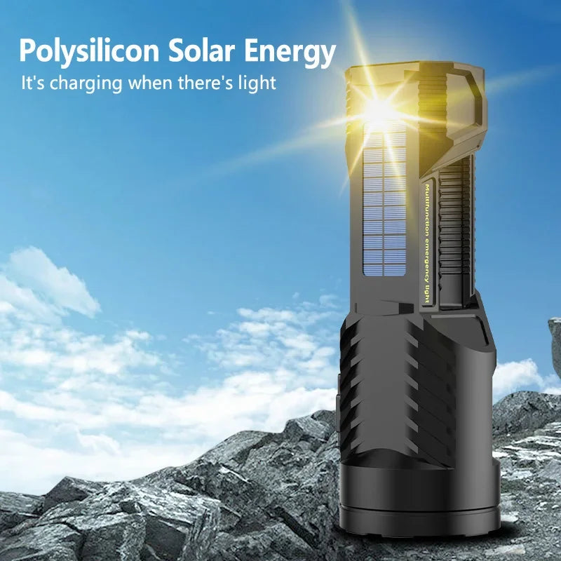 Powerful P70 LED Work Light USB Rechargeable Searchlight Spotlight Portable Flashlight Camping Lantern Torch Floodlight