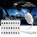 New Mini USB Plug-in Galaxy Star Projector Night Light 360° Rotatable Nebula Aurora Starry Sky Projector Light For Bedroom Decor