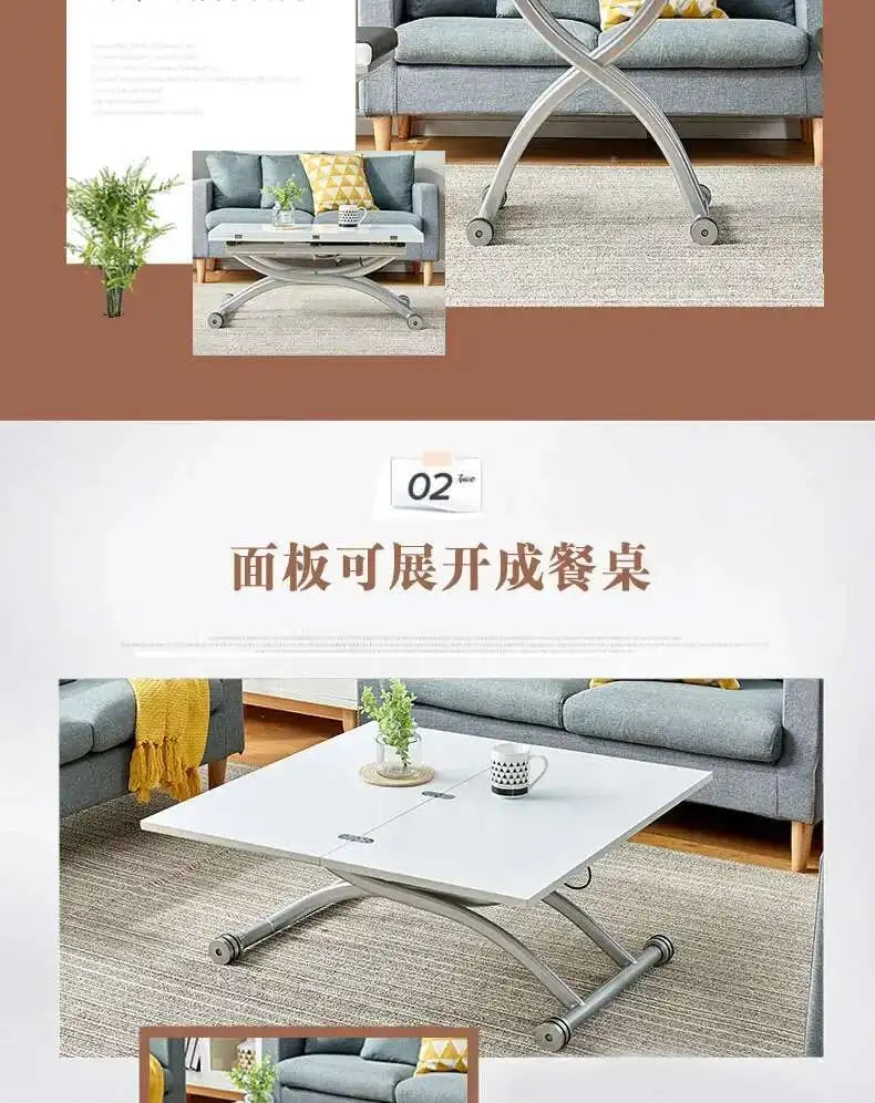 Small White Coffee Tables Nordic Design Rectangular Coffee Tables Bedroom Minimalist Mesas Table Basse Pour Salon Home Furniture