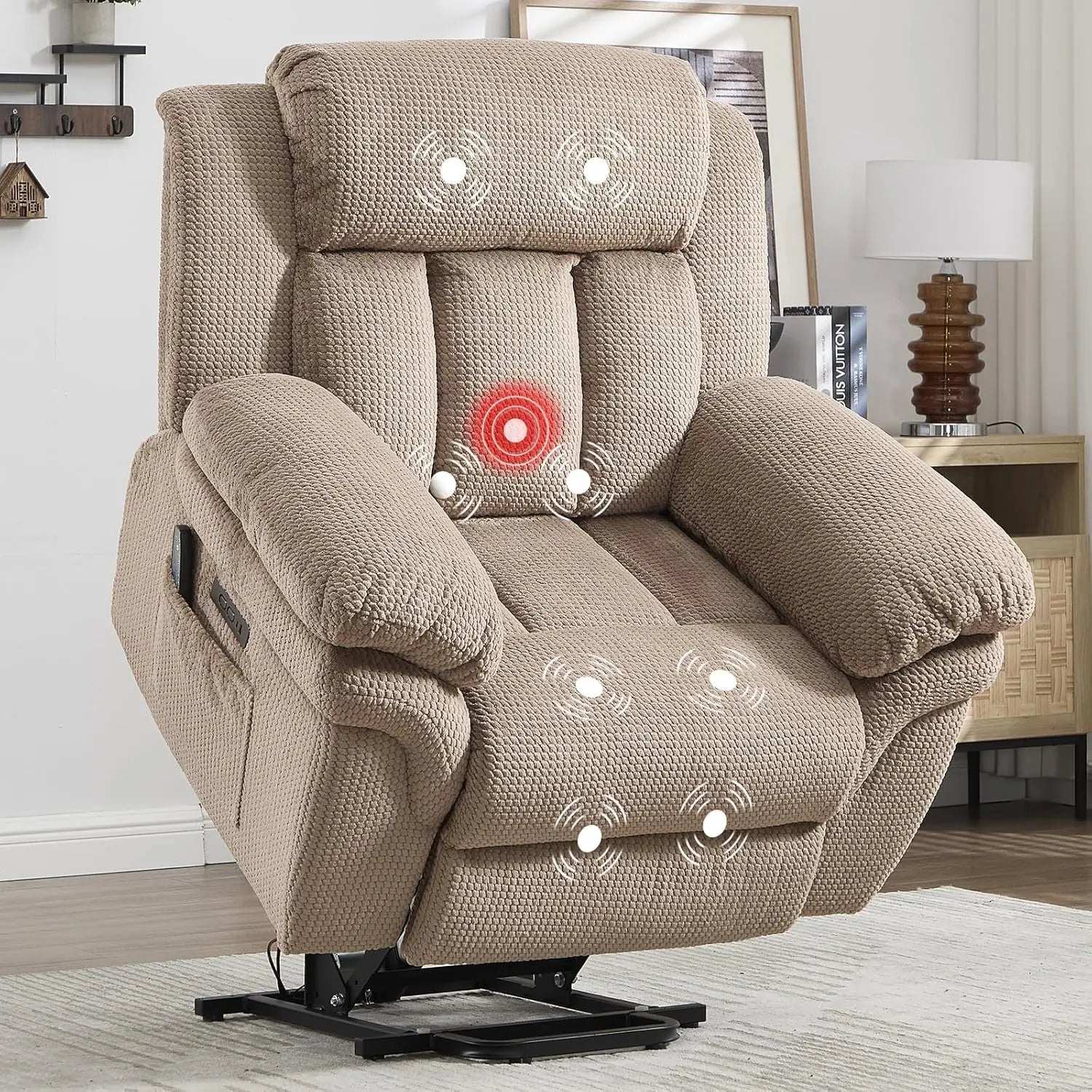 46" Wide Oversized Power Lift Recliner Chair for Elderly, Extra Large Electric Lift Recliners for Big and Tall,, Customized