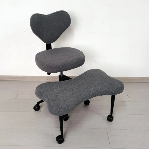 Cross Legged Office Chair – Meditation Seat with Lumbar Support for Desk Work Yoga Mindfulness Comfortable Space-Saving