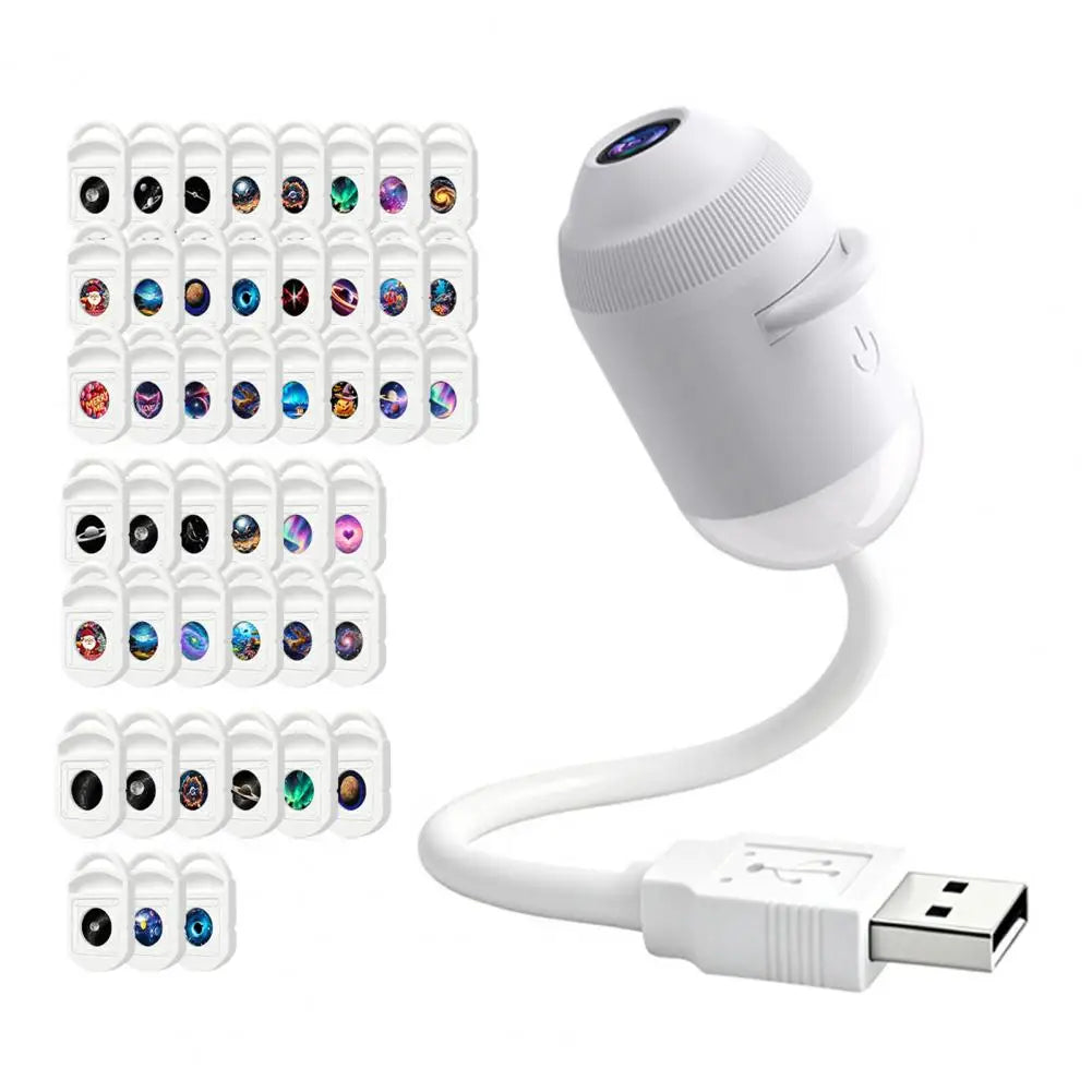 USB Starry Sky Projector Lamp with Clear Image Adjustable Brightness Touch Control 2-in-1 Night Light And Star Projector