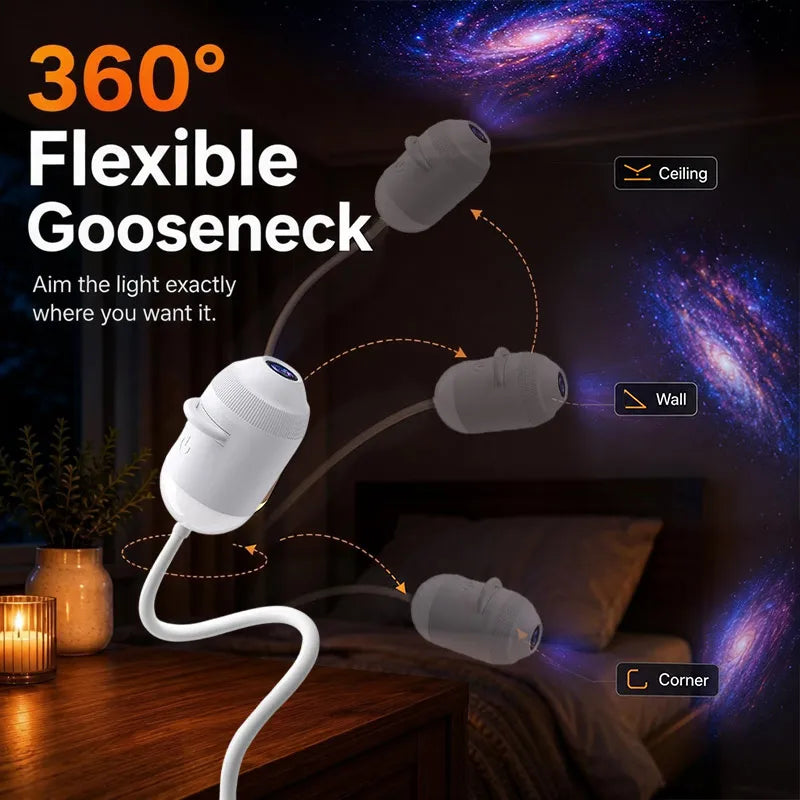 USB Starry Sky Galaxy Projector Lamp Mini Led Night Light Romantic Atmosphere Decor Light For Car Interior Home Party Gift