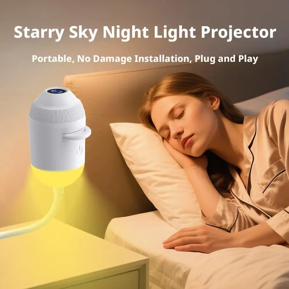 Car Galaxy Films Projector USB Starry Sky Night Light HD Smart Dynamic Holographic Light Projector Car Bedroom Atmosphere Light