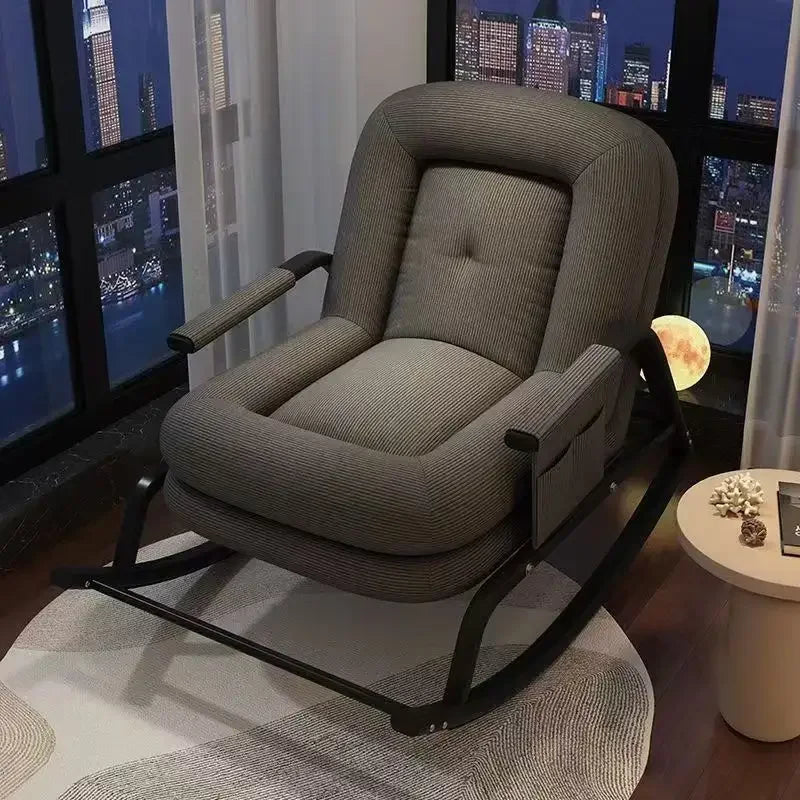 Multifunctional Rocking Chair Home Balcony Leisure Sofa Adjustable Adult Recliner