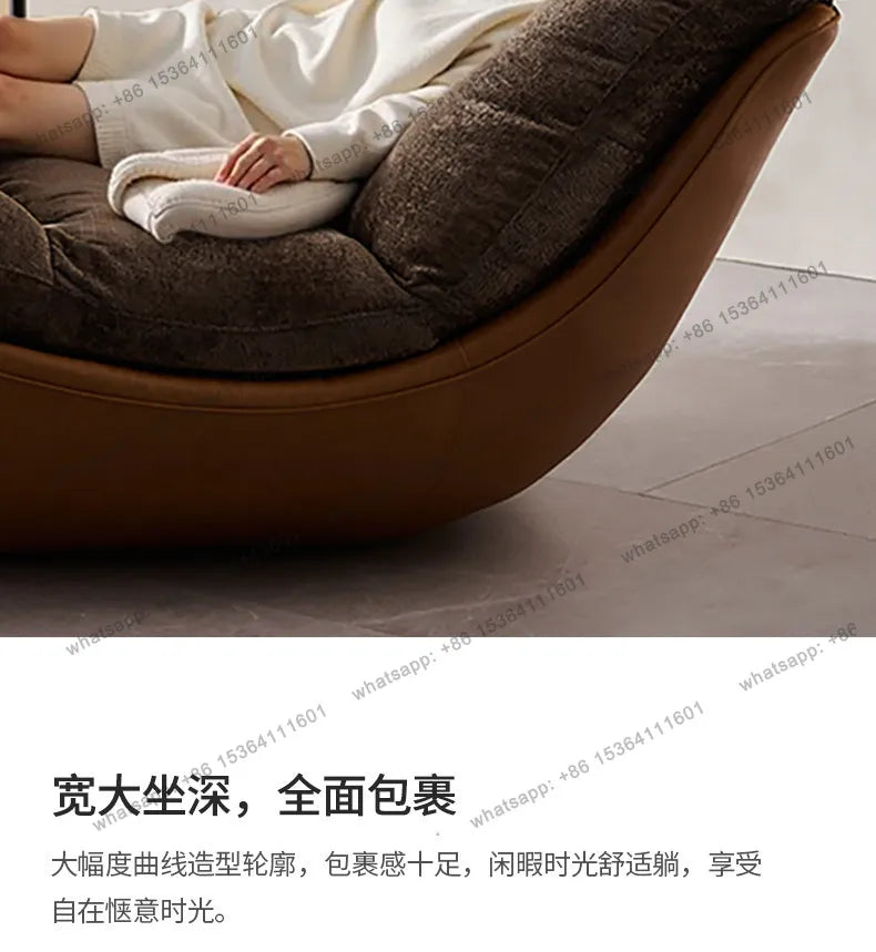 Nordic creative modern minimalist living room leisure chair sofa lazy sofa bedroom senior chair
