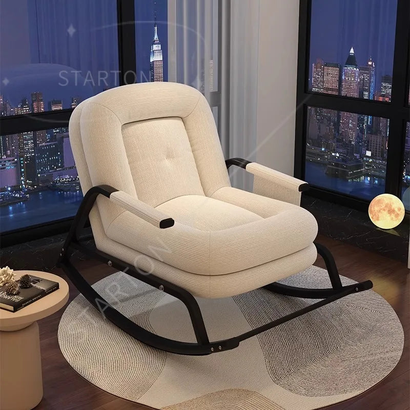 creamy style dog house rocking chair, single lazy person, home small sofa,Swinging chair, lounge chair, adults can sleep