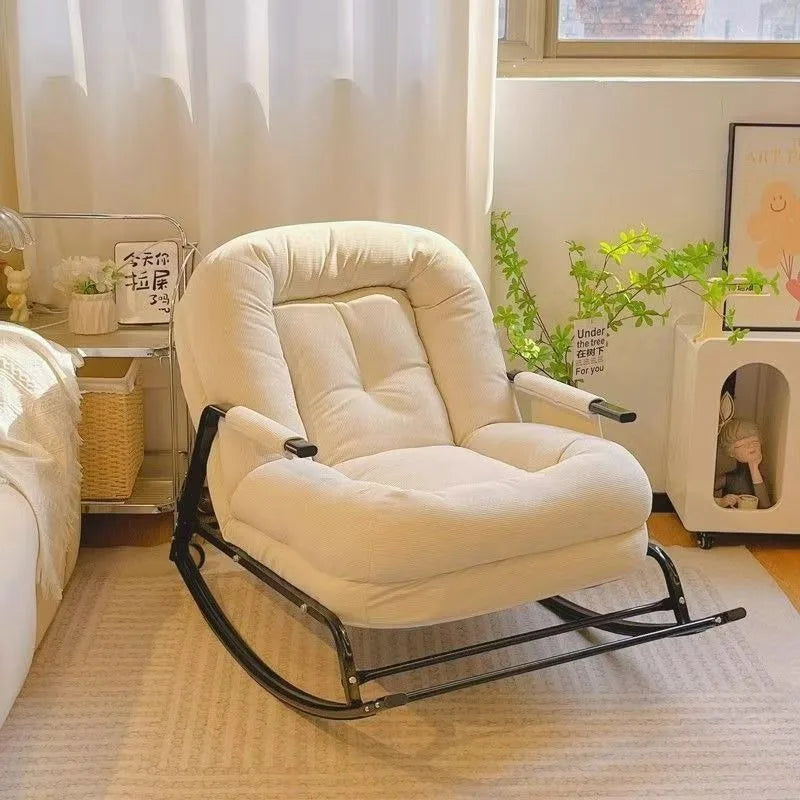 Lazy Rocking Sofa Home Balcony Leisure Living Room Nap Chair Single Internet Celebrity Nap Recliner Muebles Para El Hogar