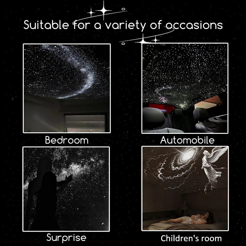 Dual Mode Mini Galaxy Starry Sky Projector Night Light 2-IN-1 Night Light Mode & Starry Sky Mode Furniture Atmosphere Warm Light