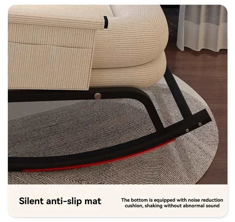 Swinging Chair Adults Can Sleep Creamy Style Dog House Rocking Chair Single Lazy Person, Home Small Sofa