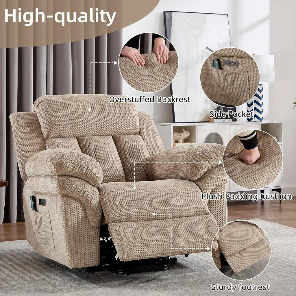 46" Wide Oversized Power Lift Recliner Chair for Elderly, Extra Large Electric Lift Recliners for Big and Tall,, Customized