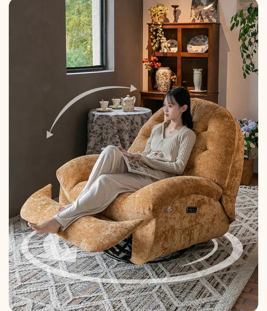 Re Plica Heating USB Sofa Luxury Elegant RotatableVoice Control Single Small Chaise Couch Lounge Nordic Muebles Trendy Furniture