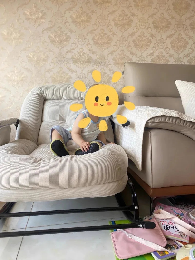 Lazy Rocking Chair Househol/d Living Room Adult Balcony Leisure Bedroom Recliner Single Lazy Sofa Human Rocking Chair Muebles