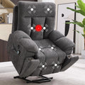 Large Power Lift Recliner Chair with Massage and Heat for Elderly Big and Tall People, Overstuffed Wide Recliners, Customized