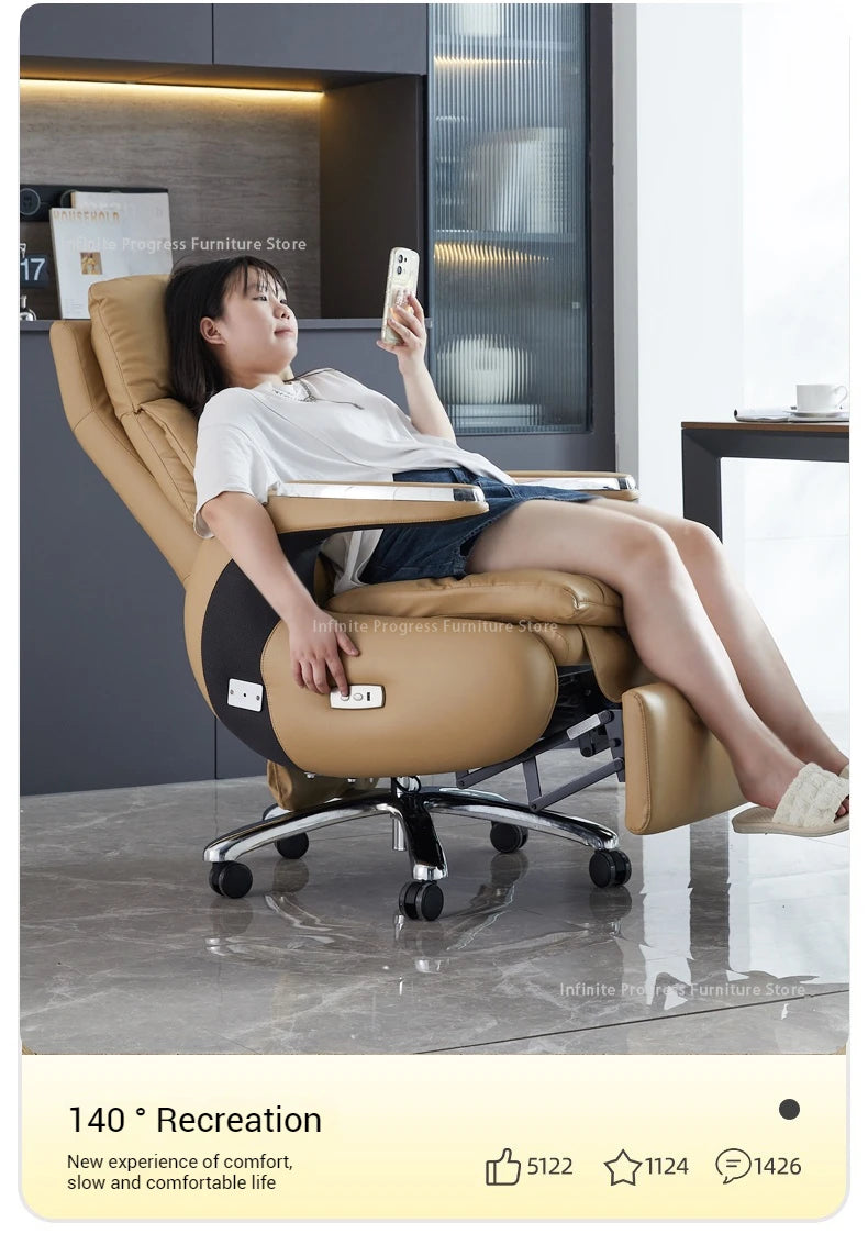 Recliner Boss Office Chairs Computer Armchair Ergonomic Relaxing Office Chairs Modern Multifunction Office Furniture Sillas LLOC