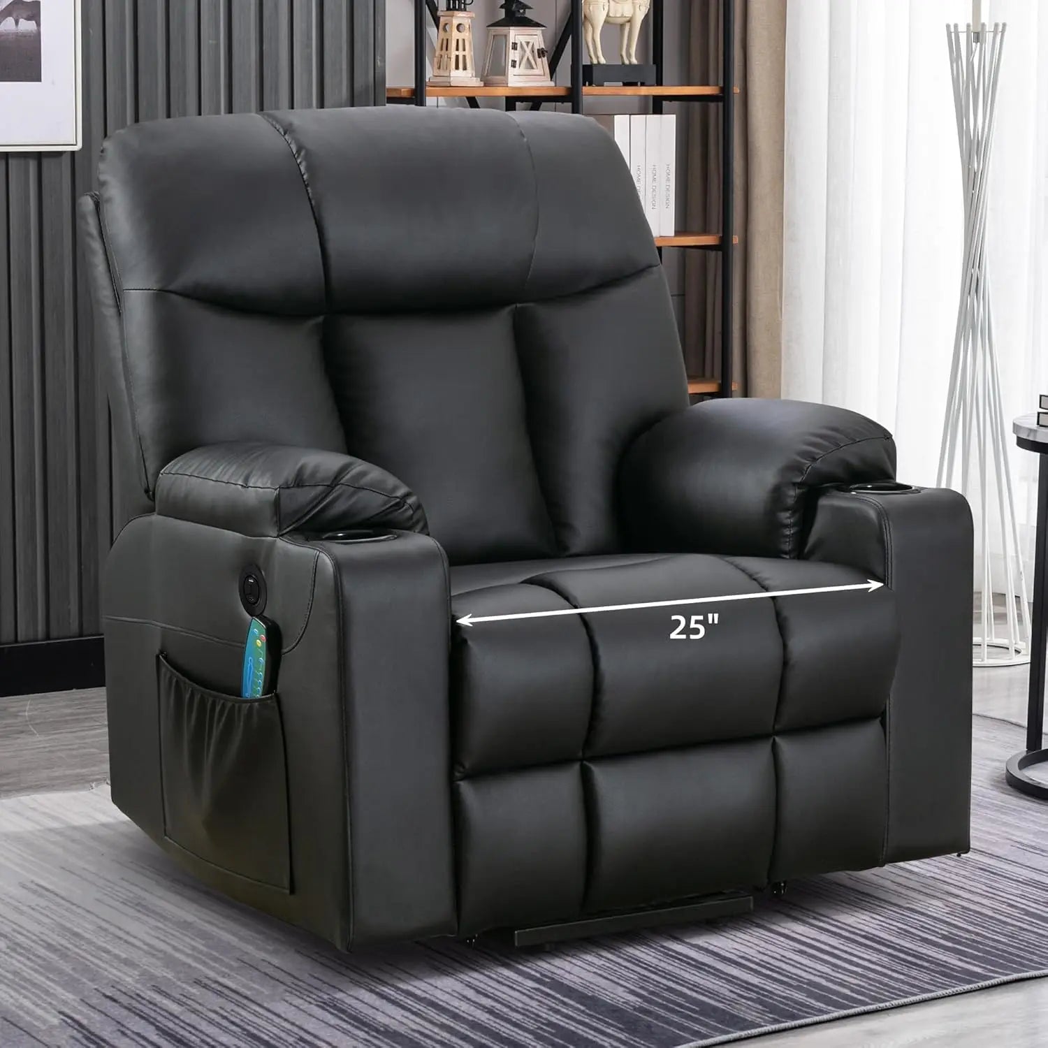 Extra Wide Lift Chair with Heat and Massage, Faux Leather Power Lift Recliner Massage Chair for Adults Elderly,, Customized