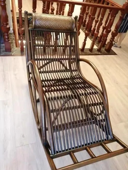 Rocking chair, hanging basket, balcony, natural, true vine, plant, weaving, elderly, household
