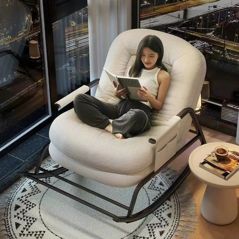High Quality Nordic Leisure Chair Single Recliner Sofa Comfort Modern Living Room Recliner Lazy Chair for Relax