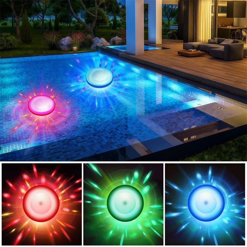 Swimming Pool Floating Light Colorful Change Submersible Underwater Lighting Used for Fish Tank Bath Children's Gifts Pool Lamps