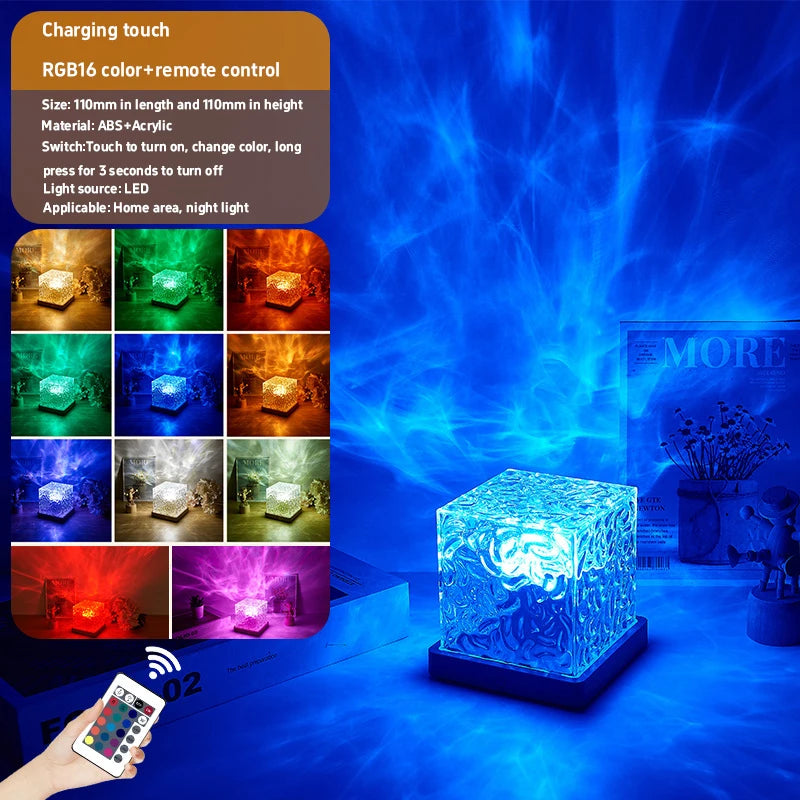 Smart Dynamic 5d Holographic Night Light Projector Galaxy Star Ocean Projector 360° Rotate Usb Dome Light For Bedroom Car Decor