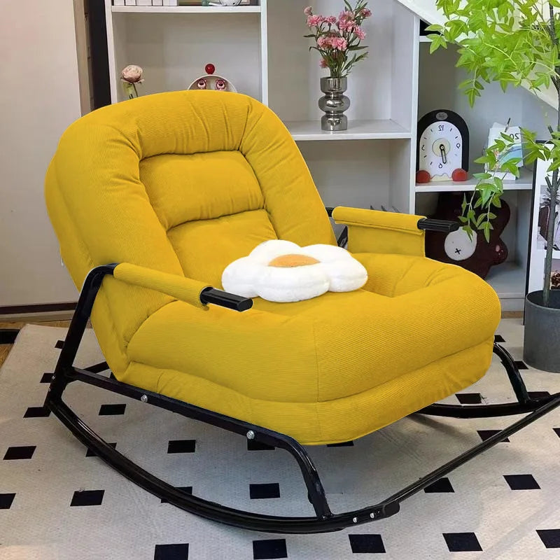 Lazy sofa single household living room rocking chair adult tatami lounge chair