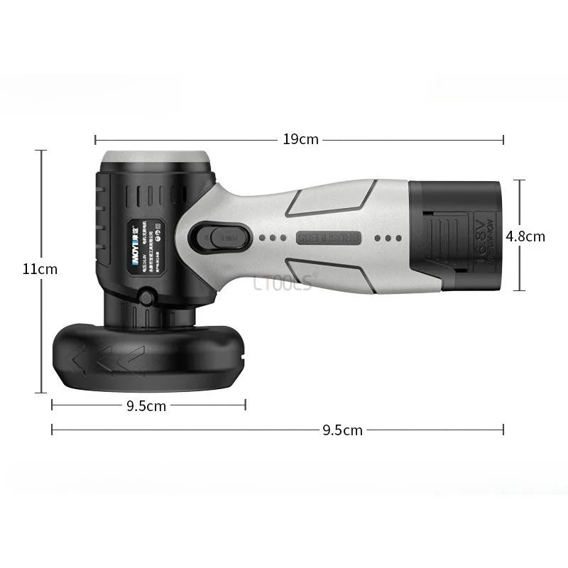 Mini Brushless Angle Grinder Self-locking Electricity Display Cutting Machine Soft Rubber Handle Portable Small Angle Grinder