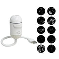 2-in-1 Mini Galaxy Star Projector Night Light Sliding Films Starry Sky Ambient Light 360° Rotating Background Atmosphere Light