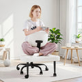 Ergonomic Criss Cross Legged Office Chair, 360° Swivel Meditation Kneeling Chair with Wheels, ADHD Chair