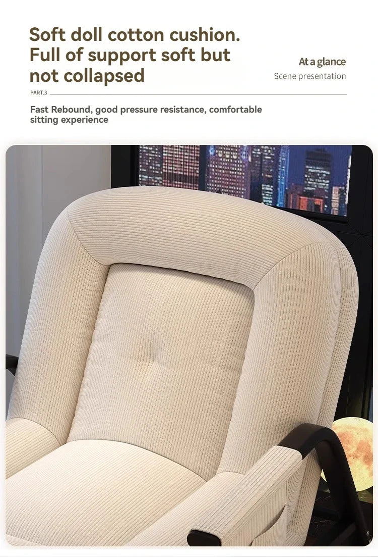 Swinging Chair Adults Can Sleep Creamy Style Dog House Rocking Chair Single Lazy Person, Home Small Sofa