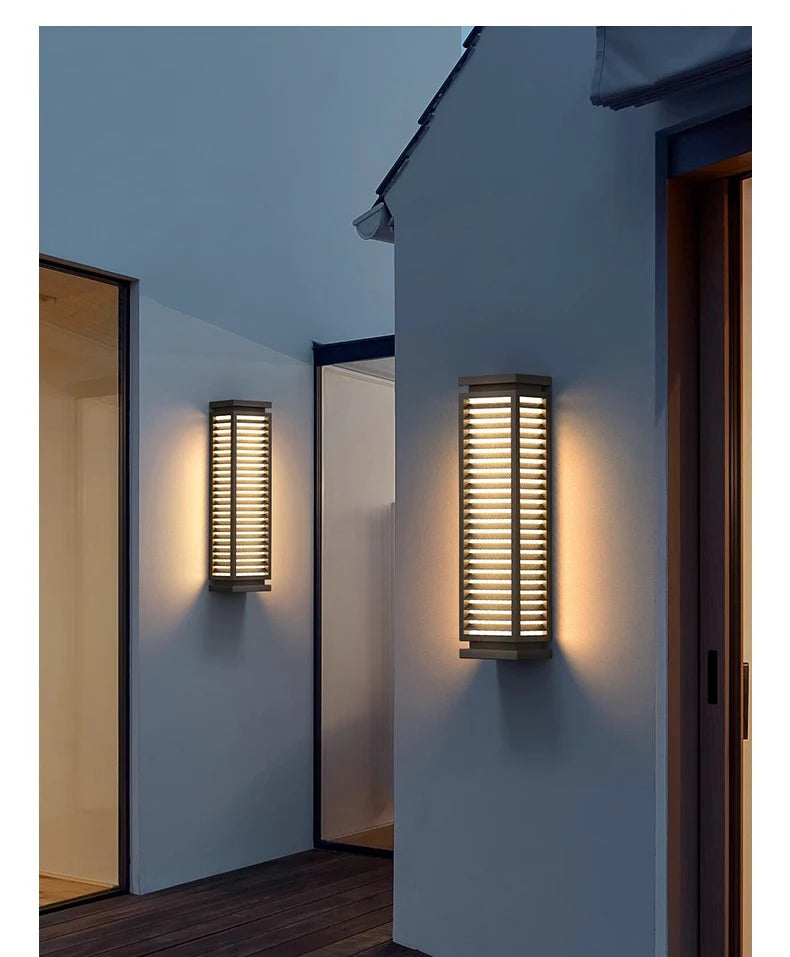 LED outdoor waterproof wall lamp IP65 exterior wall porch balcony 110V220V stainless steel garden decoration courtyard wall lamp
