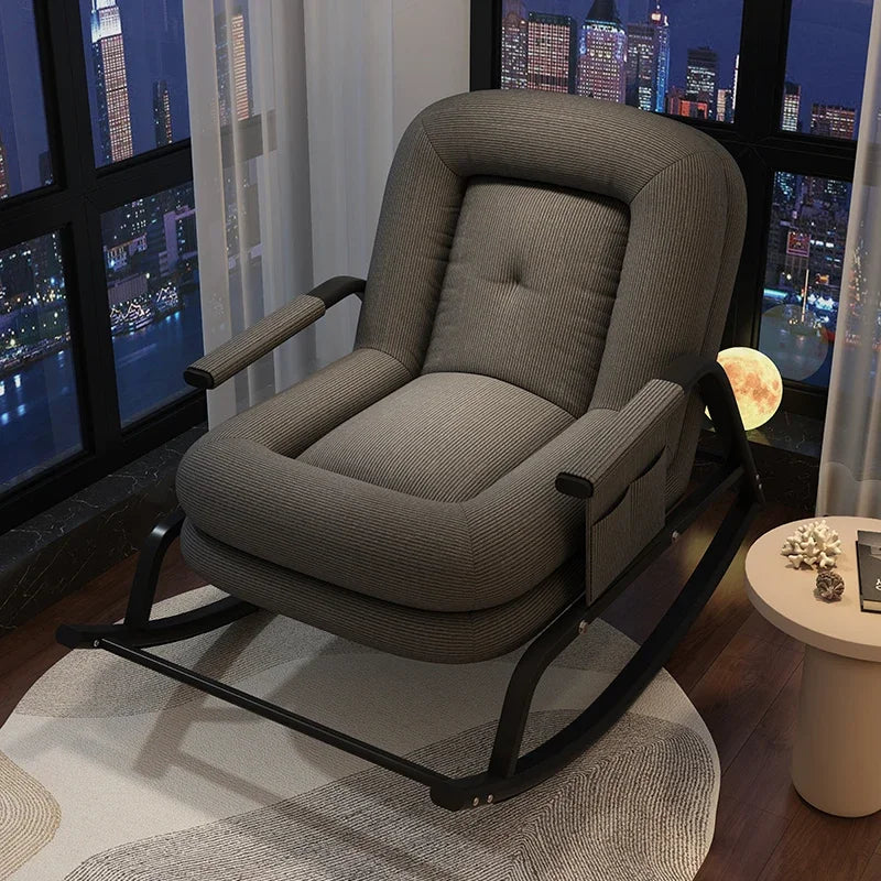 Swinging Chair Adults Can Sleep Creamy Style Dog House Rocking Chair Single Lazy Person, Home Small Sofa