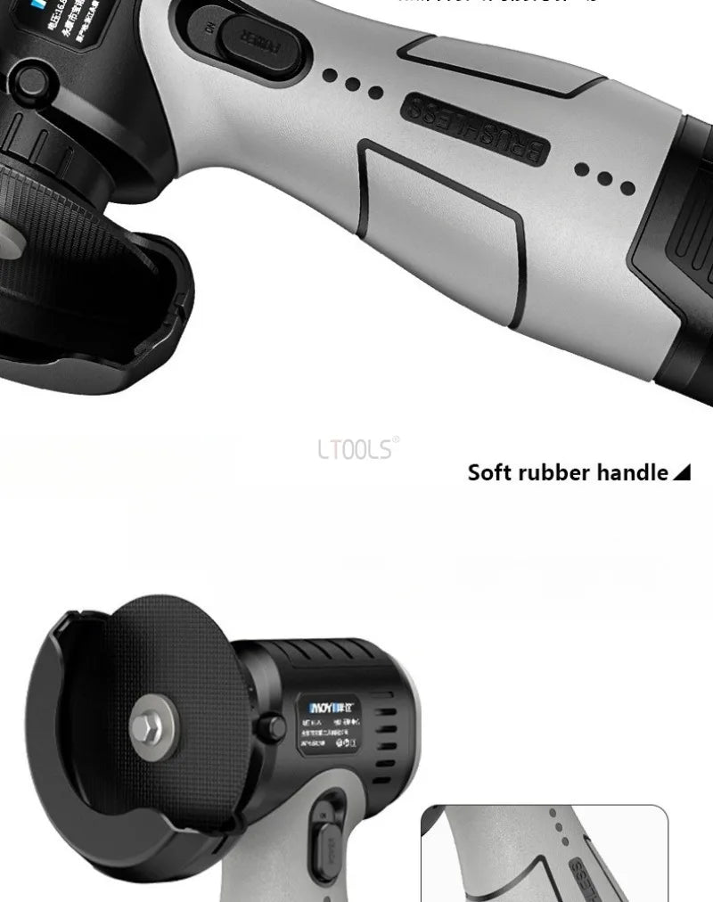 Self-locking Brushless Angle Grinder 16.8V Mini Lithium Battery Cutting Machine Double Thickened Shield Electric Angle Grinder