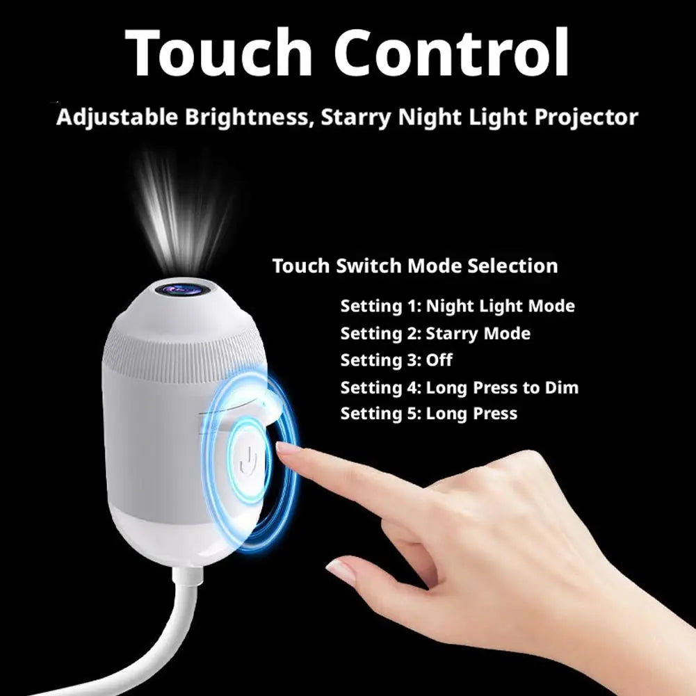 Car HD Smart Dynamic Holographic Night Light Projector USB Galaxy Projector 3/6/12/24 Projection Films Bedroom Night Sleep Light
