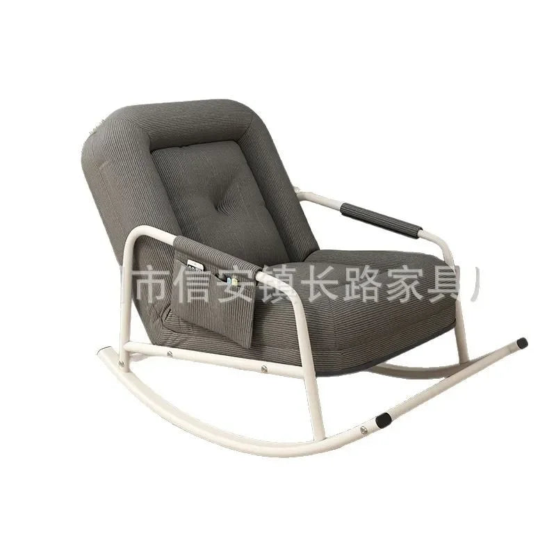 Rocking Chair Recliner Lazy Sofa Balcony Leisure Chair Living Room Light Luxury Adult Comfortable Single Home Kennel