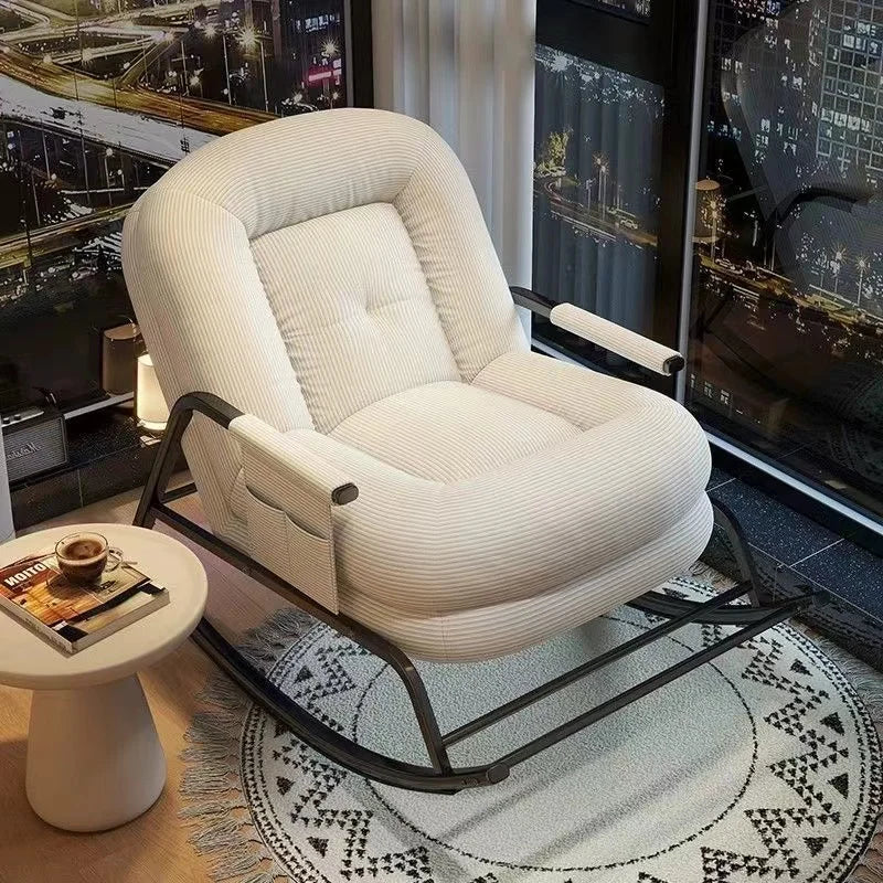 Customizable High Nordic Leisure Chair Single Recliner Sofa Comfort Modern Living Room Recliner Lazy Chair