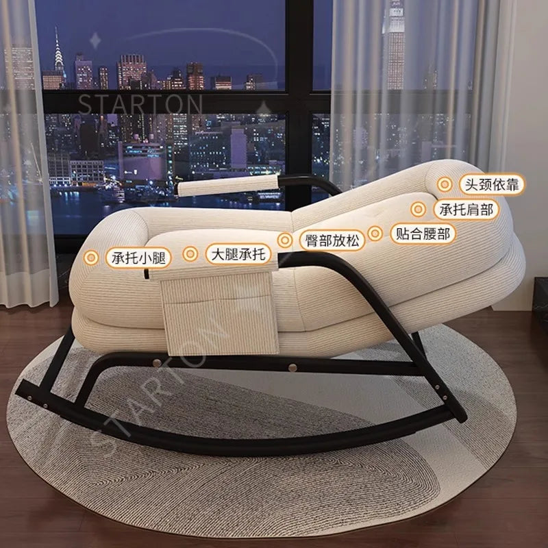 creamy style dog house rocking chair, single lazy person, home small sofa,Swinging chair, lounge chair, adults can sleep