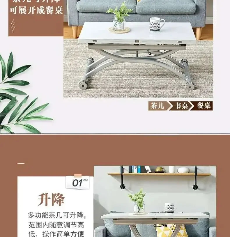 Small White Coffee Tables Nordic Design Rectangular Coffee Tables Bedroom Minimalist Mesas Table Basse Pour Salon Home Furniture