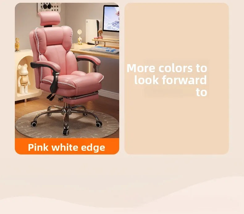 Home Comfort E-sports Chair Sedentary Study Computer Chair Office Sofa Seat Live Streaming Host Live Stream Swivel Chair