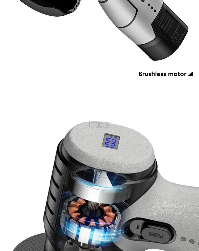 Self-locking Brushless Angle Grinder 16.8V Mini Lithium Battery Cutting Machine Double Thickened Shield Electric Angle Grinder