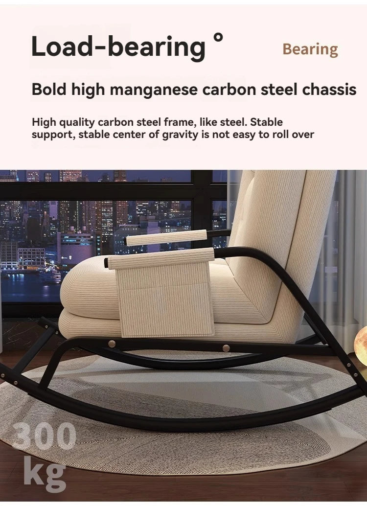 Swinging Chair Adults Can Sleep Creamy Style Dog House Rocking Chair Single Lazy Person, Home Small Sofa