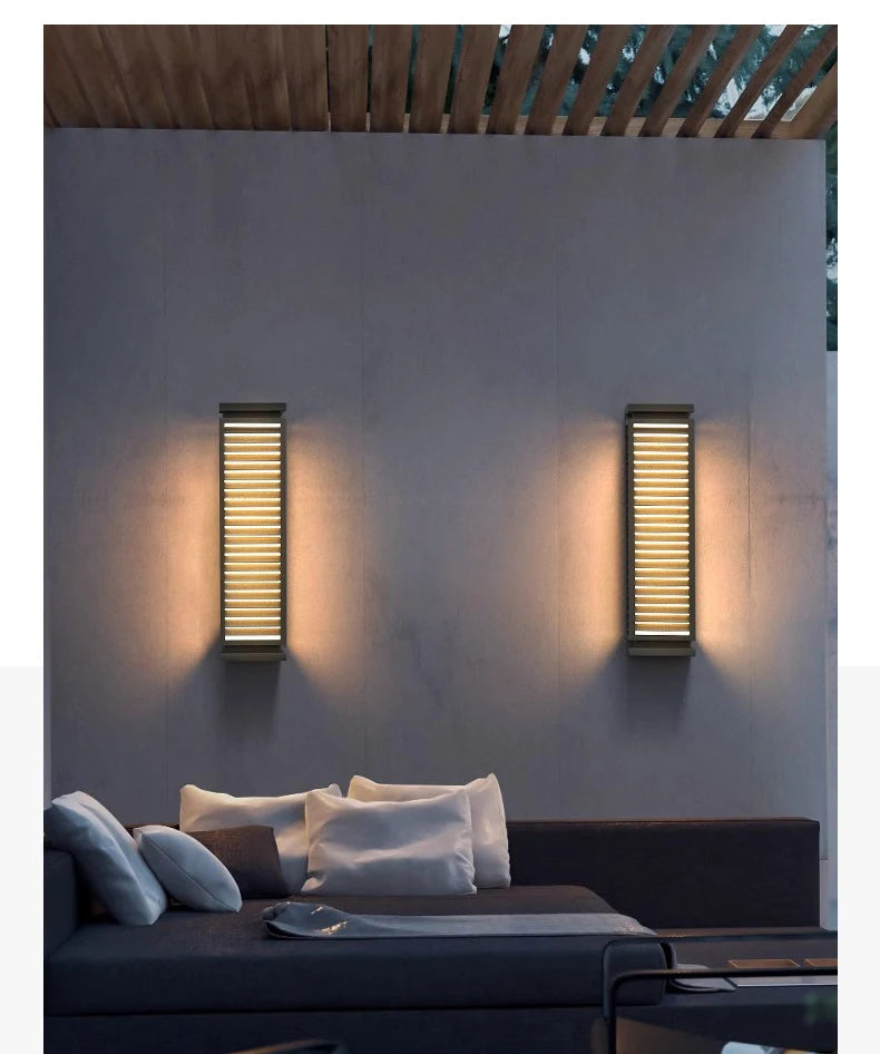 LED outdoor waterproof wall lamp IP65 exterior wall porch balcony 110V220V stainless steel garden decoration courtyard wall lamp