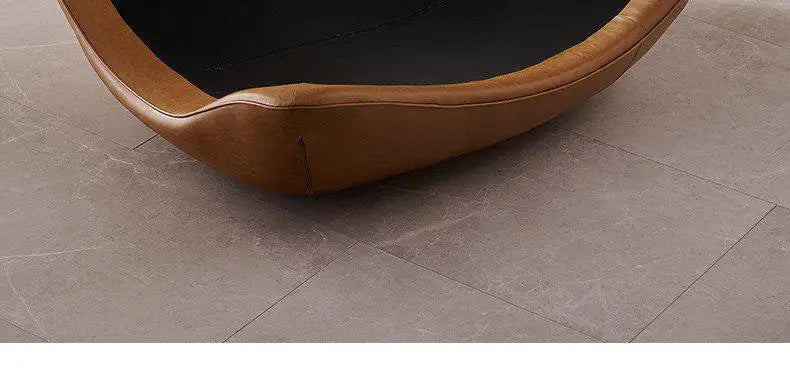 Nordic Modern Curved Lounge Chair Premium Chenille & PU Leather Lazy Sofa for Living Room & Bedroom Relaxation home furniture